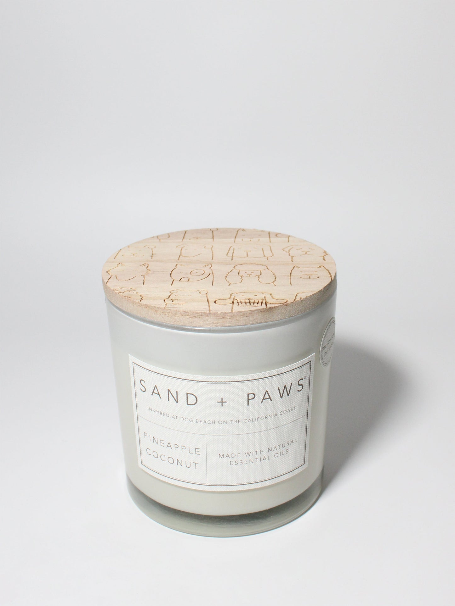 Sand + Paws Pineapple Coconut 21 oz scented candle