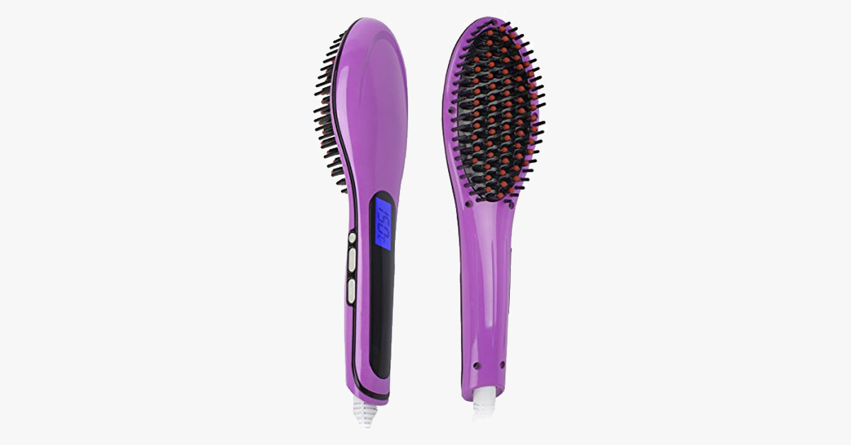 Ceramic Hair Straightening Brush