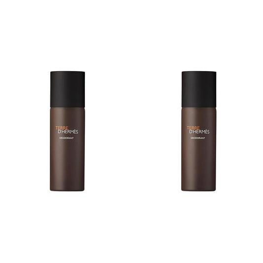 Terre D' Hermes By Hermes For Men. Deodorant Natural Spray 5.0 Oz / 150 Ml (Pack of 2)