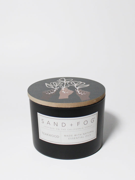 Teakwood 12 oz scented candle