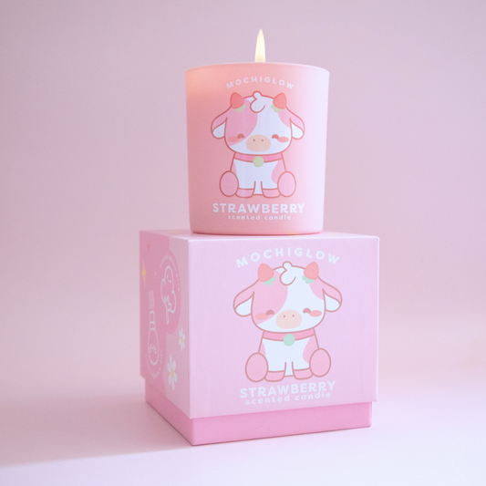 Candle - Strawberry Mochi