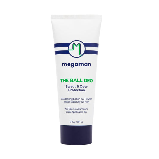 Megaman Ball Deo | Men’s Ball Deodorant | Guards Against Sweat, Chafe, Odor, & Irritation | 3 fl oz