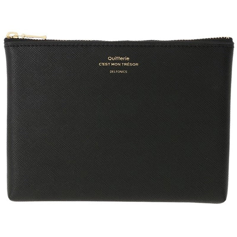 Quitterie Medium Pouch – Black - Beautyhabit