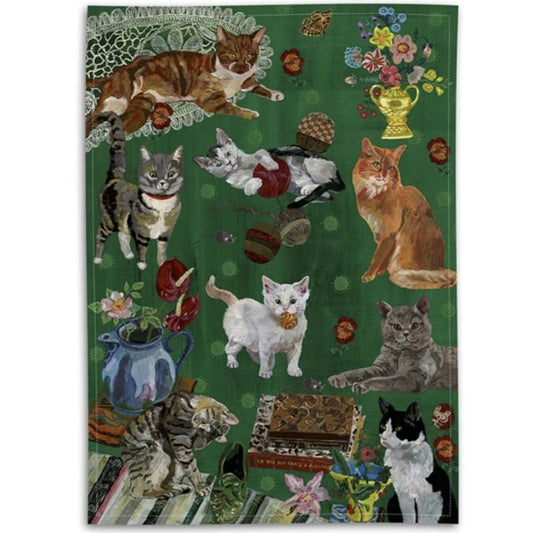 Avenida Home Les Chats Tea Towel