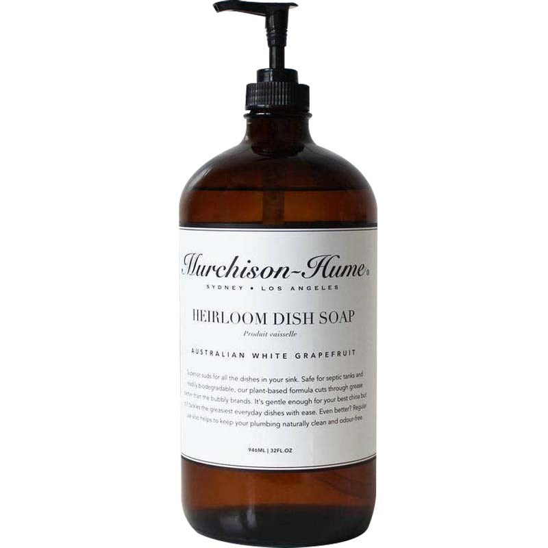 Murchison-Hume Heirloom Dish Soap in Amber Glass Bottle – Australian White Grapefruit