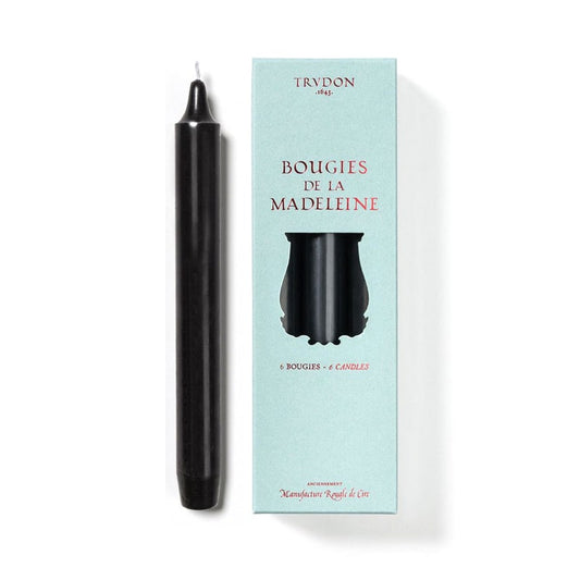 Madeleine 8" Taper Candles - Black