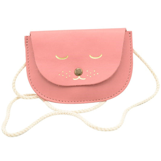 Leather Cat Bag – Flamingo