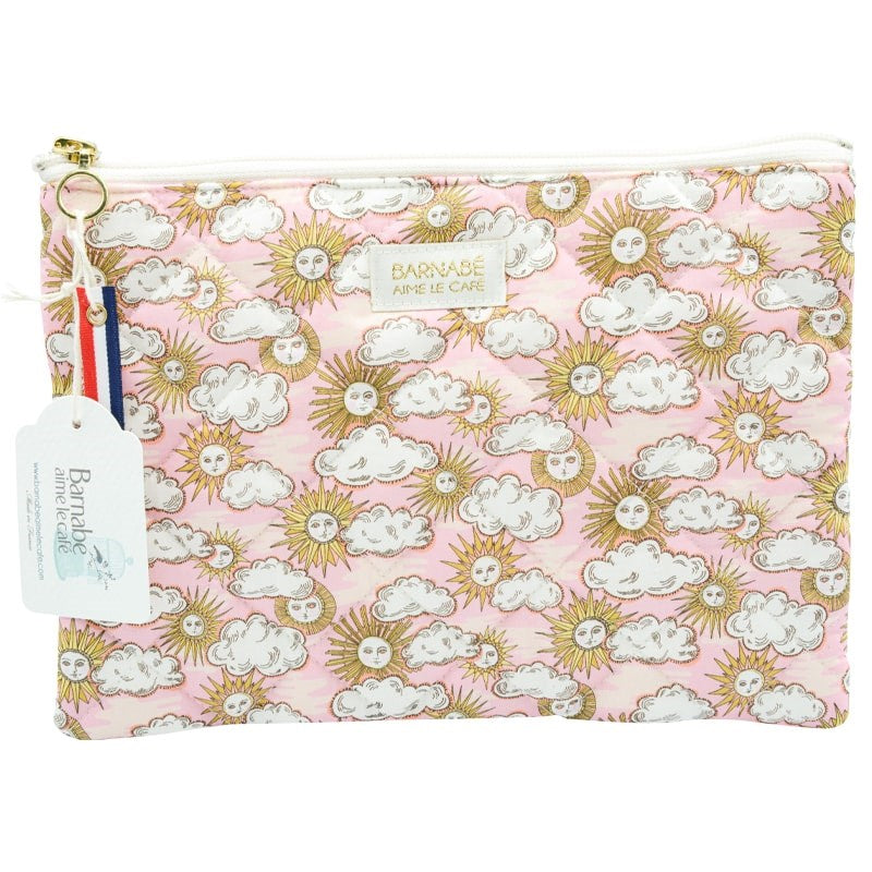 Liberty Quilted Beauty Case – Pink Sun