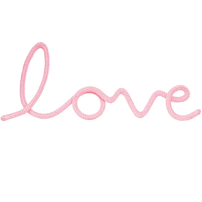 Bombay Duck Love Rope Word – Pale Pink (1 pc)