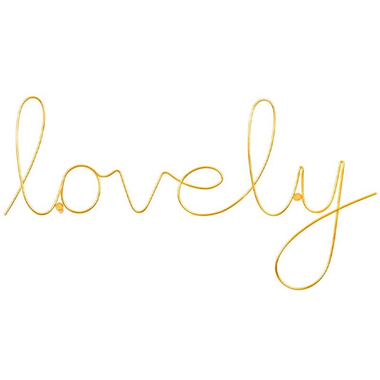 Lovely Wire Word – Gold
