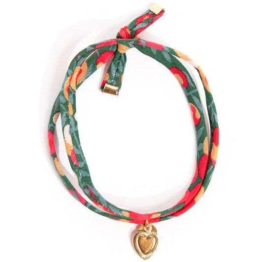 Liberty Double Wrap Heart Bracelet - Wiltshire Gold Bottle