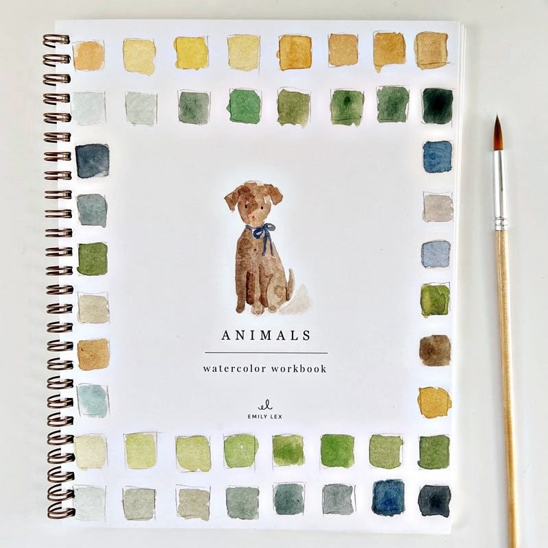 Animals Watercolor Workbook