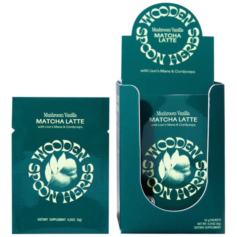 Mushroom Vanilla Matcha Latte Sachets