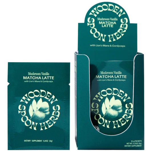Mushroom Vanilla Matcha Latte Sachets