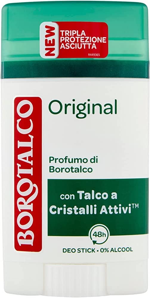 H.Roberts & Co. Borotalco, Deo Stick Original with Microtalc, 40ml