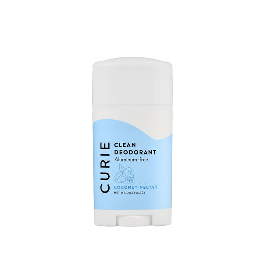 Curie Aluminum Free Deodorant - Coconut Nectar 2oz Stick - Natural Deodorant, Paraben Free, Cruelty Free, Non-Toxic