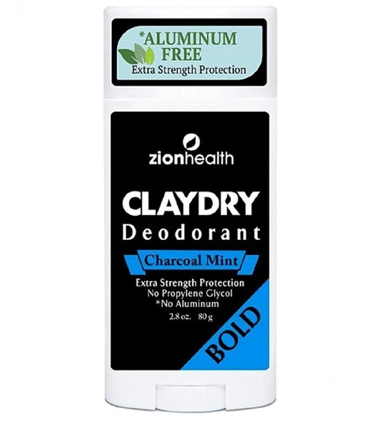 ClayDry Natural Deodorant- Charcoal Mint