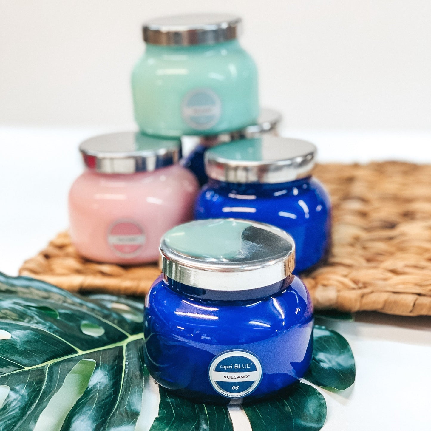 Capri Blue | 8 oz. Petite Jar Candle in Signature Blue | Various Scents - Giddy Up Glamour Boutique