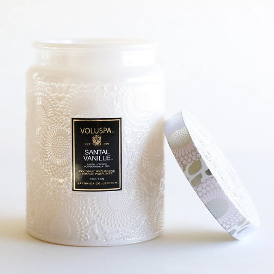 Santal Vanille Candle | Large Glass Jar