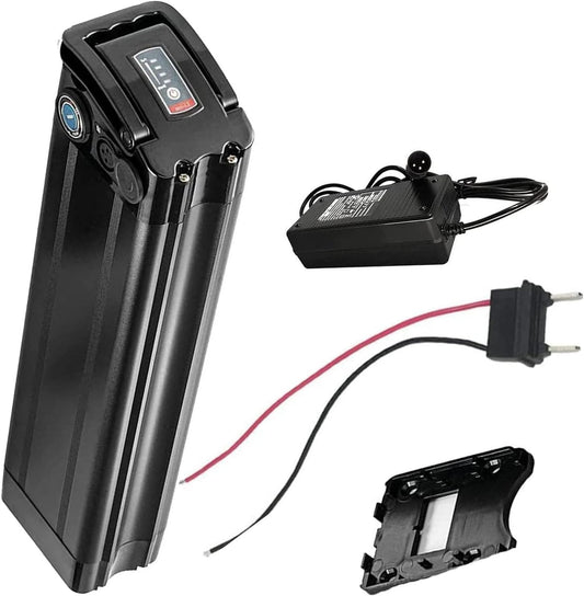 E-Bike Battery 36V 48V Lithium Battery Pack 10AH 12.5AH 15AH 18AH 20AH Waterproof E-Bike Battery with Charger for 0-1000W Motor,48v,12.5Ah