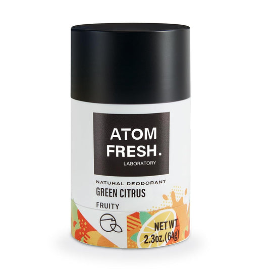 Natural Deodorant for Women & Men, Effective Odor Protection, Aluminum Free, Vegan Cruelty Free, Solid Stick, 2.3 Oz (Green Citrus)