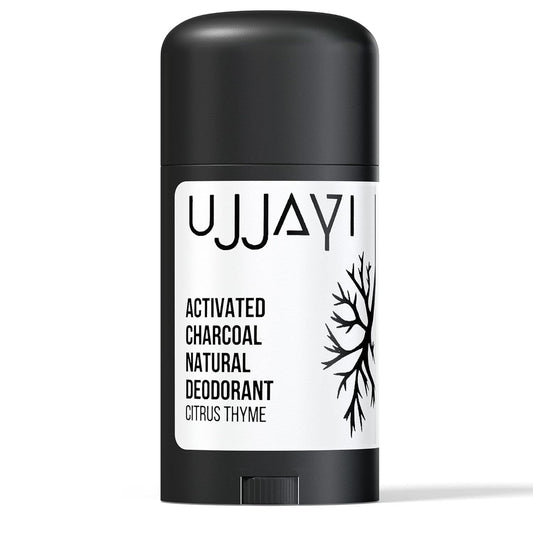 Natural Deodorant with Activated Charcoal | Deodorant for Men and Women | Aluminum-Free, Paraben-Free, Sulfate-Free, Vegan, Gluten-Free, Cruelty-Free, Handmade (Citrus Thyme)