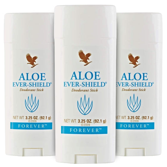 Forever Living - Aloe Ever-Shield - All-Day Odor Protection with Soothing Aloe - Aluminum-Free Deodorant for Sensitive Skin - 3.25 oz Stick (Pack of 3)