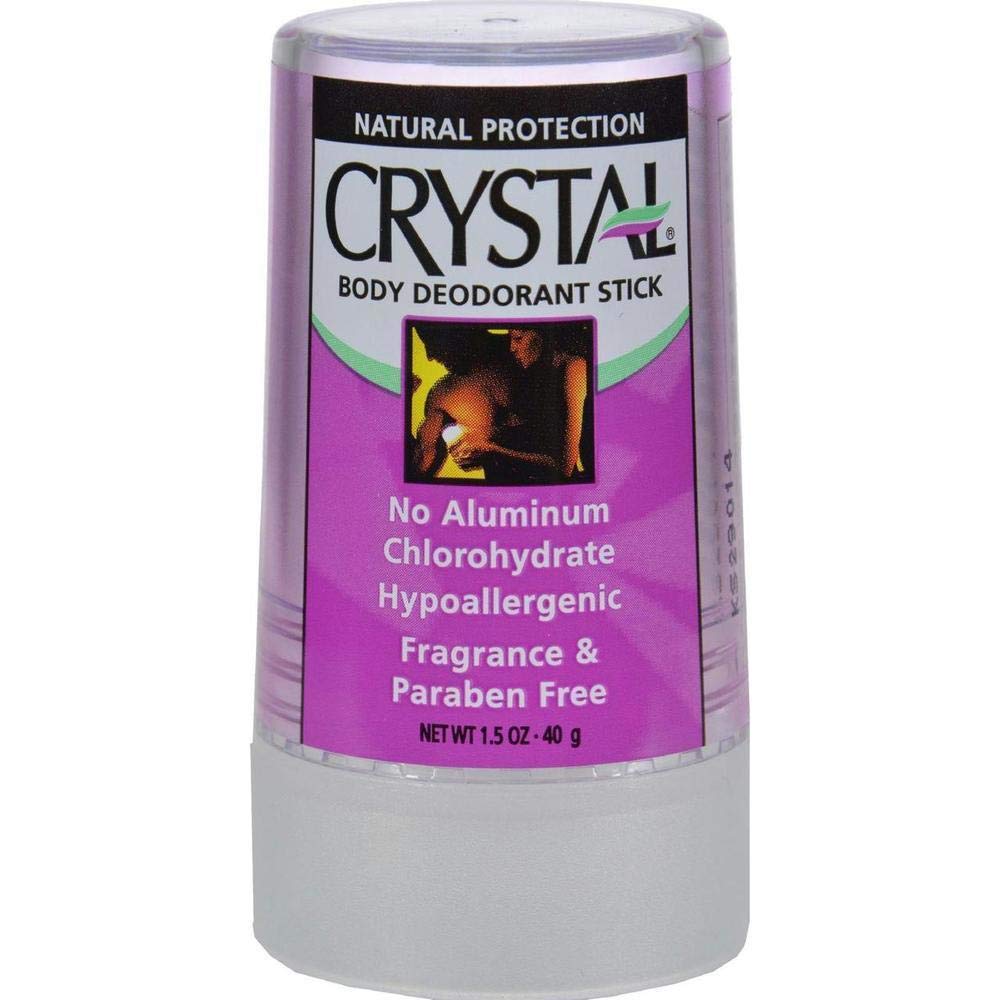 Crystal Body Deodorant Travel Stick, Unscented 1.5 oz (Pack of 6)