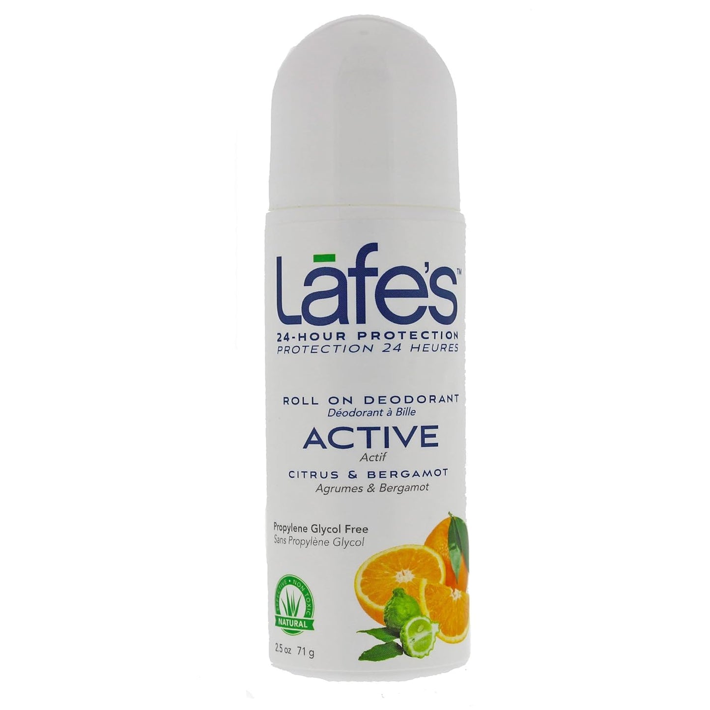 Lafe's Natural Deodorant | 3oz Roll-On Aluminum Free Natural Deodorant | Citrus & Bergamot | 3 Pack