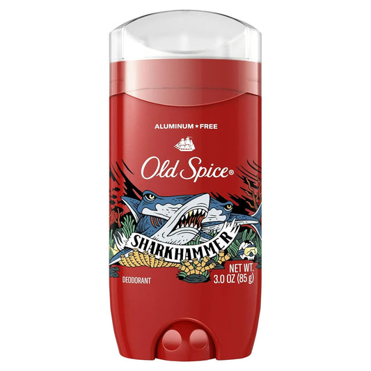 Old Spice Aluminum Free Deodorant for Men, SHARKHAMMER, 3.0 oz