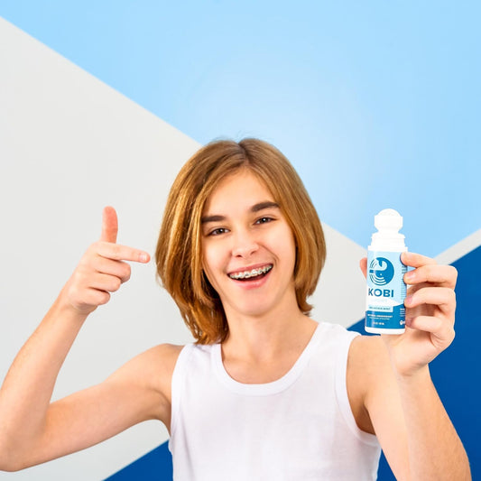 Kobi Deodorant for Teens, Kids, Boys, Girls - Natural, Aluminum-Free, Hypoallergenic, Sport Strength - Mountain Mint