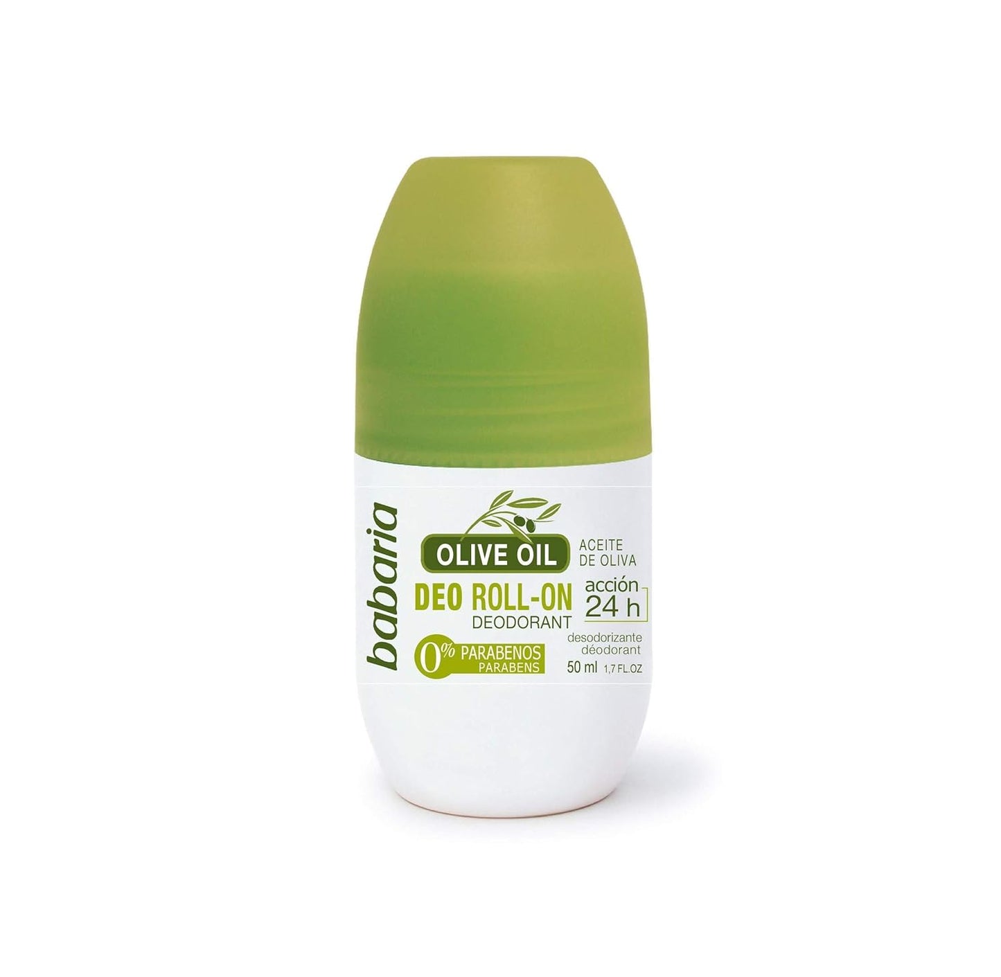 Babaria Olive Oil Roll On Deodorant 50ml Alcohol and Paraben Free by Babaria
