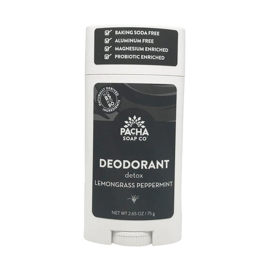 PACHA SOAP Lemongrass Peppermint Deodorant, 2.65 OZ
