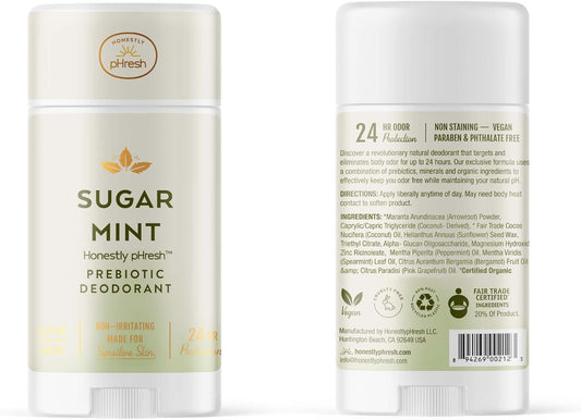HONESTLY PHRESH Sugar Mint Stick Deodorant, 0.02 Pound