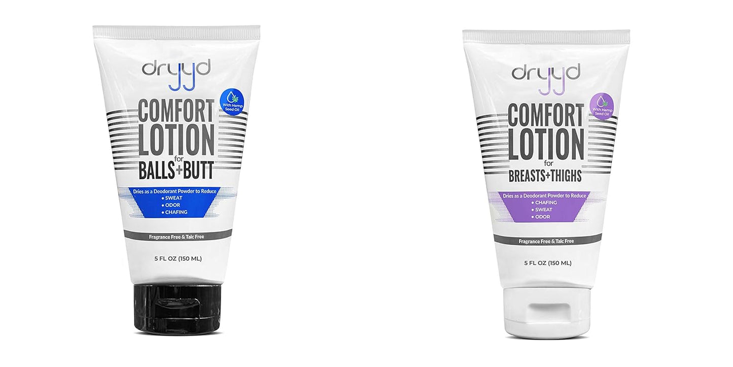 Natural Antiperspirant Deodorant Lotion For Men and Women or Couples, Anti Chafe, No Talcum Powder, Aluminum Free, Fragrance Free, Ball Deodorant For Men, Reduce Sticky Boobs for Women, Bundle