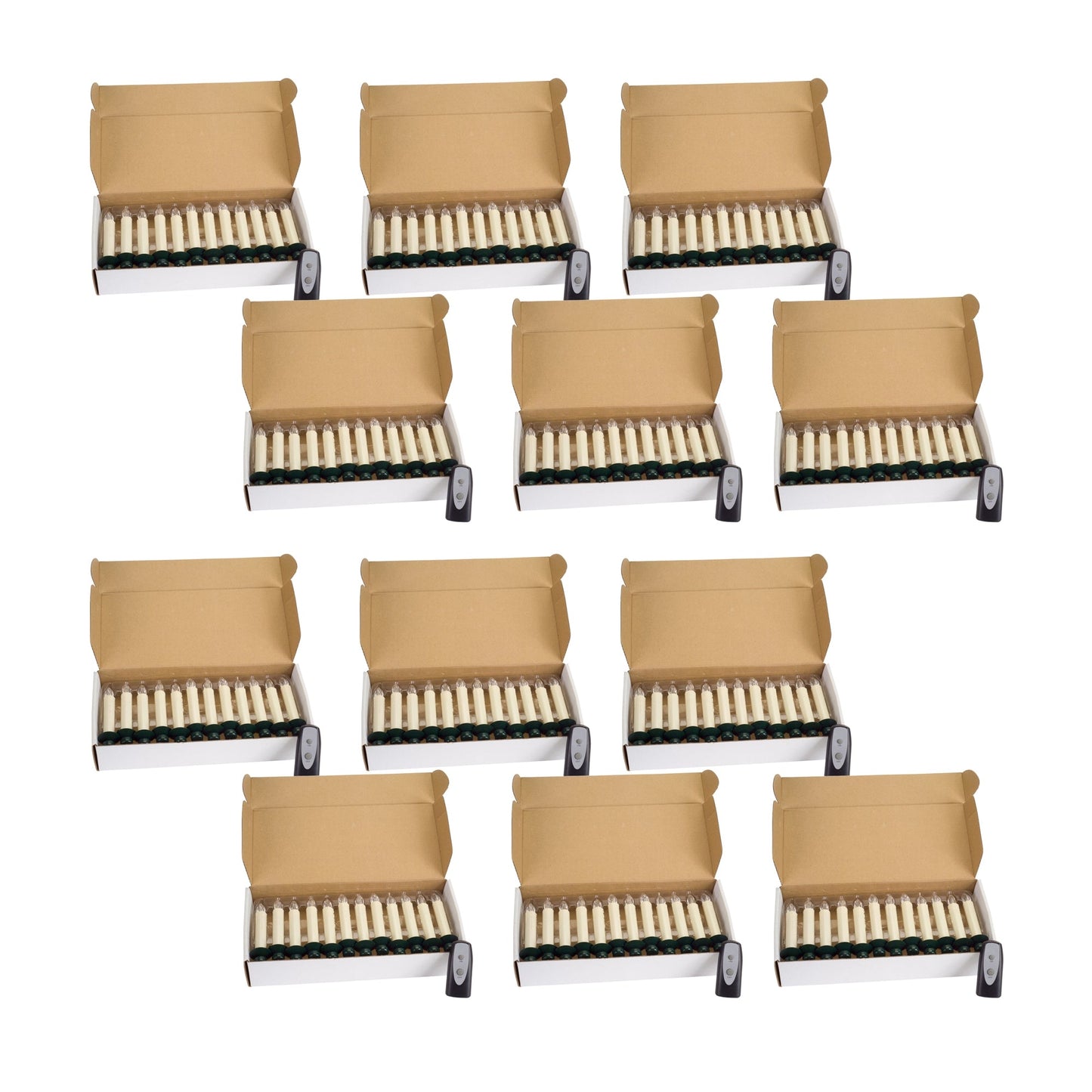 LED Clip on Tree Taper Candles with Remote, Set of 12