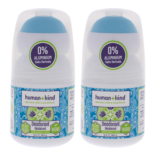 Human+Kind Vegan Deodorant Unisex 1.69 oz - Pack of 2