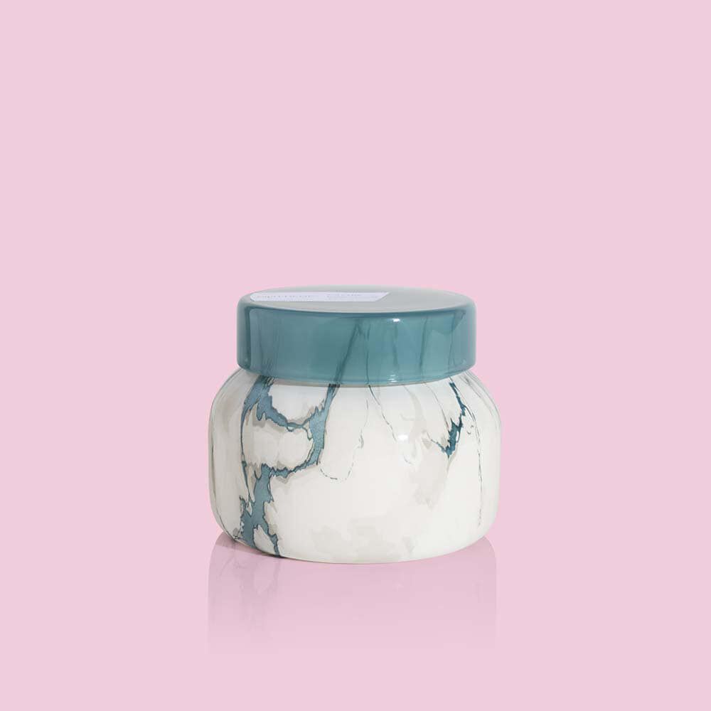 Capri Blue Mod Marble Candle