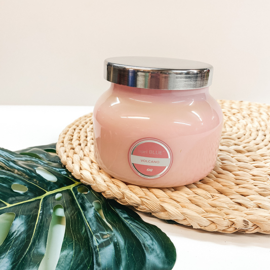 Capri Blue | 19 oz. Signature Jar Candle in Bubblegum Pink | Volcano