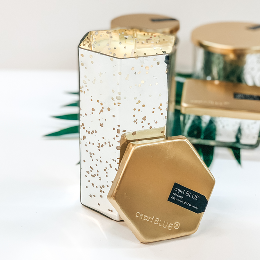 Capri Blue | 17 oz. Mercury Hexagon Candle  | Volcano