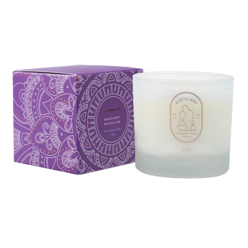 DISTILLERY FRAGRANCE HOUSE Soy Candle 190g Goddess (Black Honey Nectar & Tea)