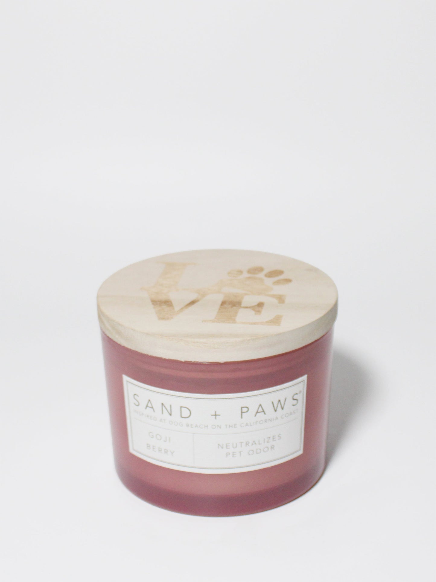 Sand + Paws Goji Berry 12 oz scented candle