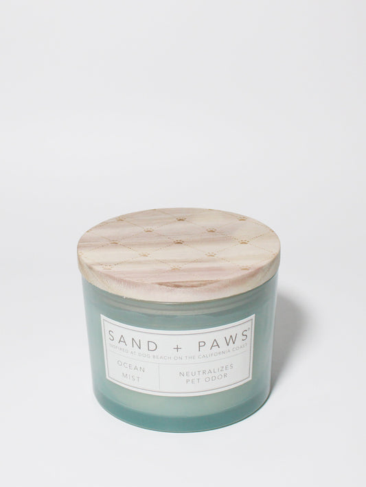 Sand + Paws Ocean Mist 12 oz scented candle