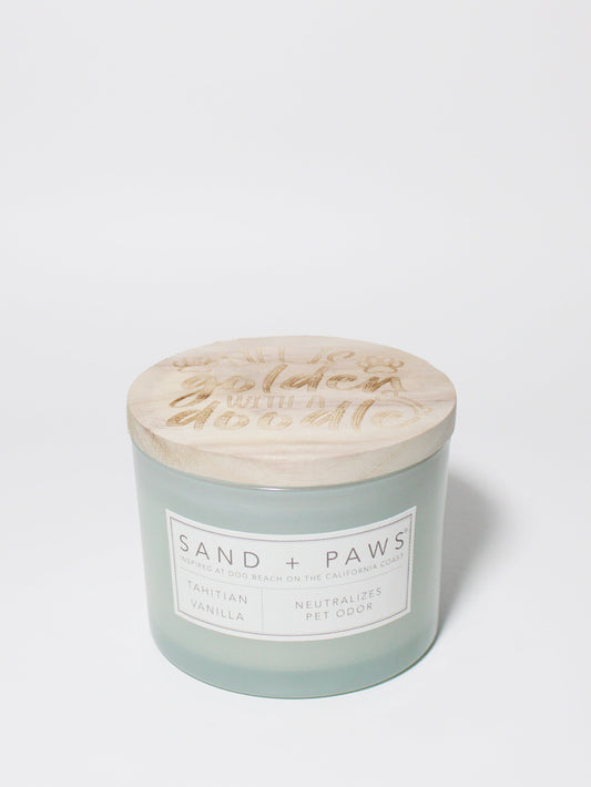 Sand + Paws Tahitian Vanilla 12 oz scented candle