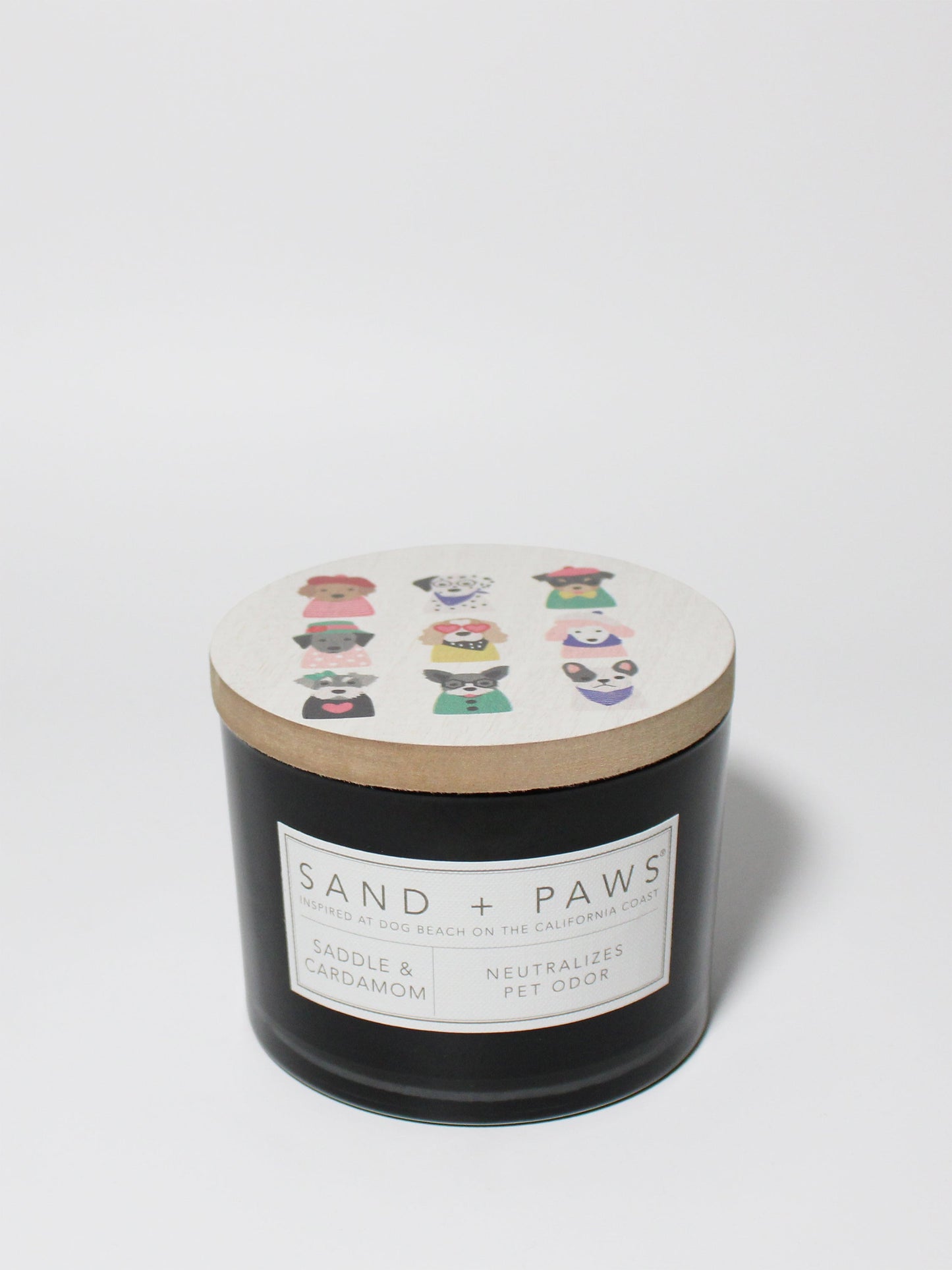Sand + Paws Saddle & Cardamom 12 oz scented candle