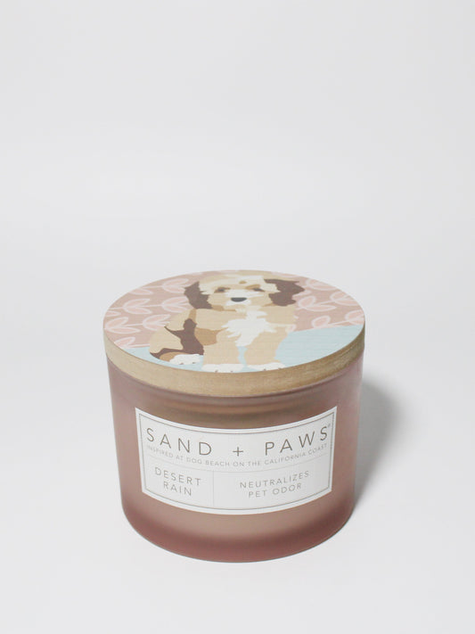 Sand + Paws Desert Rain 12 oz scented candle