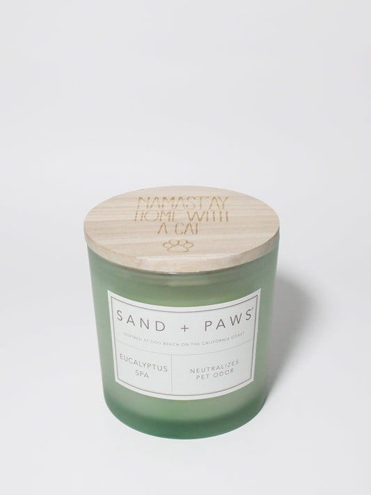Sand + Paws Eucalyptus Spa 21 oz scented candle