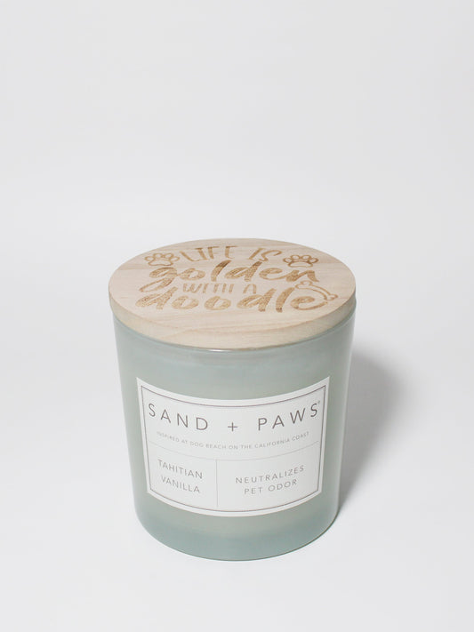 Sand + Paws Tahitian Vanilla 21 oz scented candle
