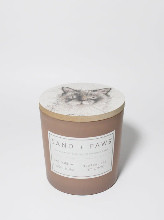 Sand + Paws California Beach House 21 oz scented candle