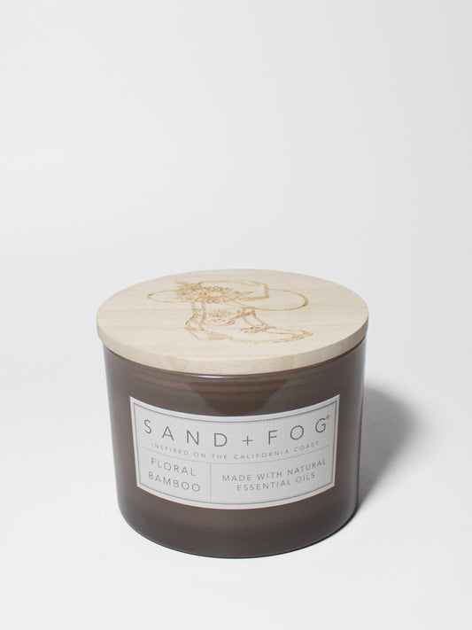 Floral Bamboo 12 oz scented candle